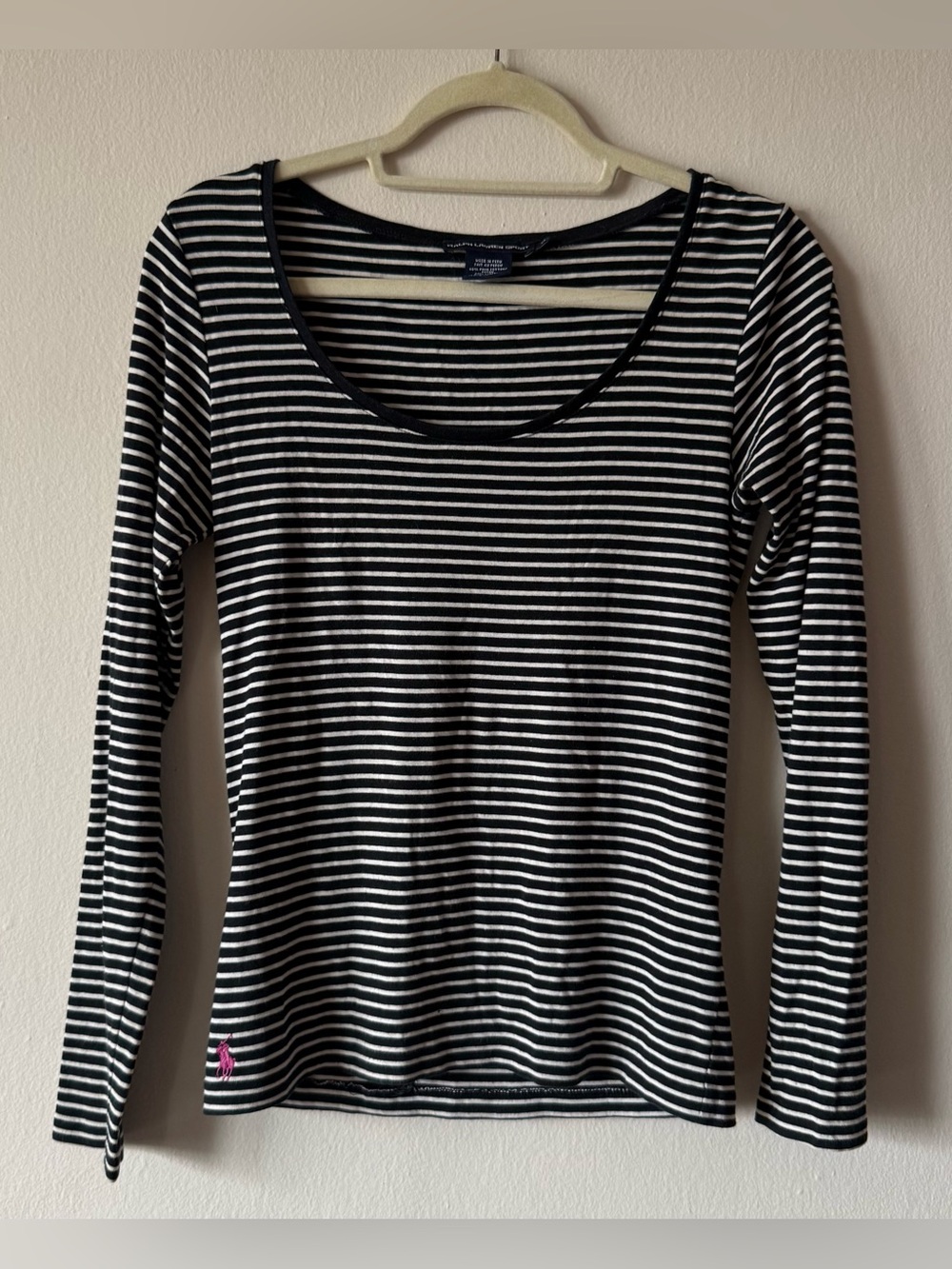 Ralph Lauren Black and White Stripped Long Sleeve